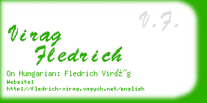 virag fledrich business card